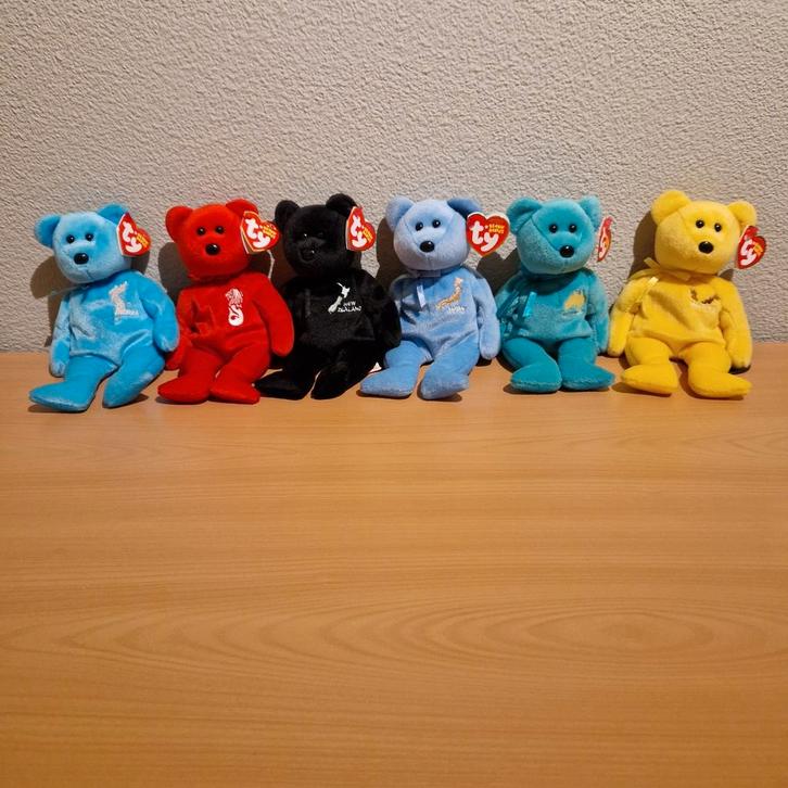 Ty beanie baby beertjes Asian Pacific serie 2006, zeldzaam, Verzamelen, Beren en Cherished Teddies, Nieuw, Stoffen beer, Overige merken