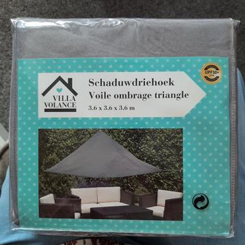 Villa Volance Schaduwdoek Driehoek 3.6m - Nieuw! beschikbaar voor biedingen