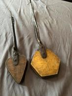2 antiek koperen wafelijzers, Ophalen of Verzenden