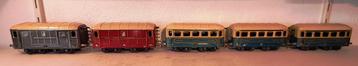 Jep spoor 0 sncf, complete set van 5 kleurrijke wagens beschikbaar voor biedingen