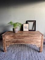 Prachtige grote antieke eiken houten dekenkist / tvkist, Gebruikt, 50 tot 75 cm, Verzenden, Eikenhout