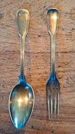 Antiek Bestek Geislingen 60 Verzilverd - Lepel & Vork, Ophalen of Verzenden