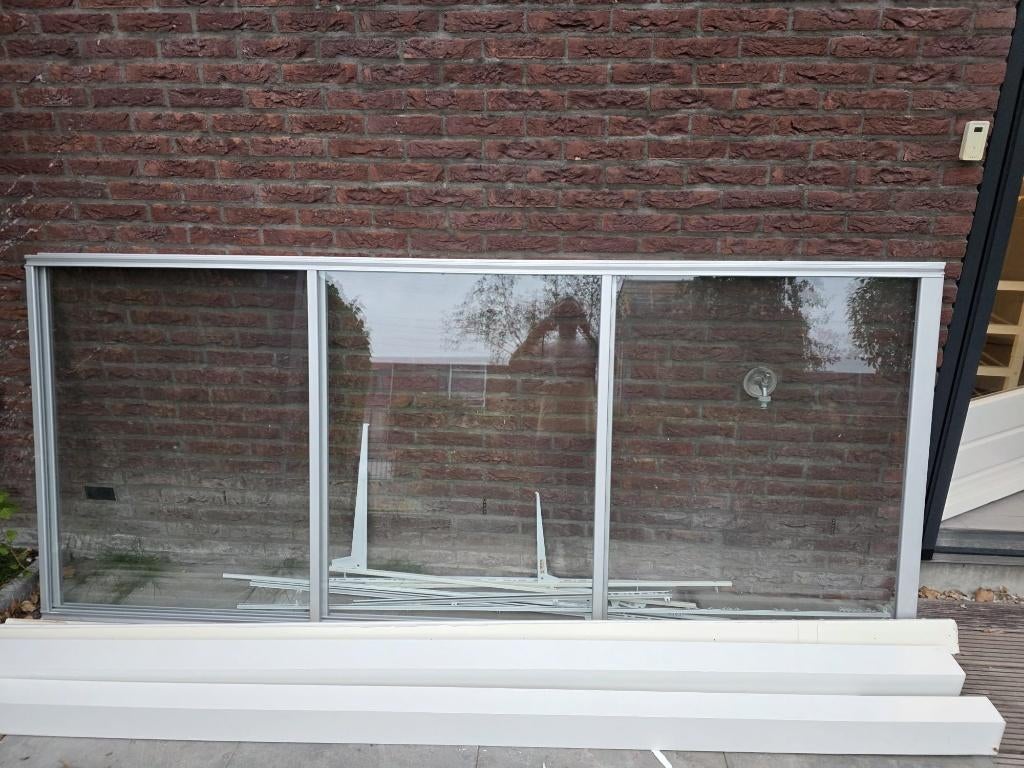 Glass sliding Door, Ophalen of Verzenden, Gebruikt