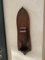 Luciferhouder.Antiek Fries Houten Kerfsnede ‘Stezona’, Antiek en Kunst, Ophalen of Verzenden