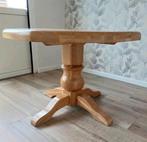 8 hoekige zwaar eiken eettafel tafel., Ophalen, 50 tot 100 cm, 100 tot 150 cm, Eikenhout