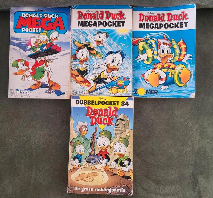 Donald Duck Pockets en Megapockets - 4 stuks, Boeken, Stripboeken, Gelezen, Meerdere stripboeken, Ophalen of Verzenden
