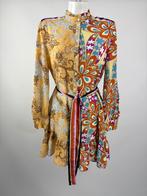 PINKO Div kleuren zijde jurk  Maat IT 44 - Eu 38, Overige kleuren, Ophalen of Verzenden, Zo goed als nieuw, Knielengte