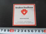 sticker meppel strukton staalbouw kranentechniek, Verzamelen, Stickers, Ophalen, Zo goed als nieuw