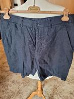 Zara short linnen donkerblauw M, Ophalen of Verzenden, Zo goed als nieuw, Zara Man, Maat 48/50 (M)
