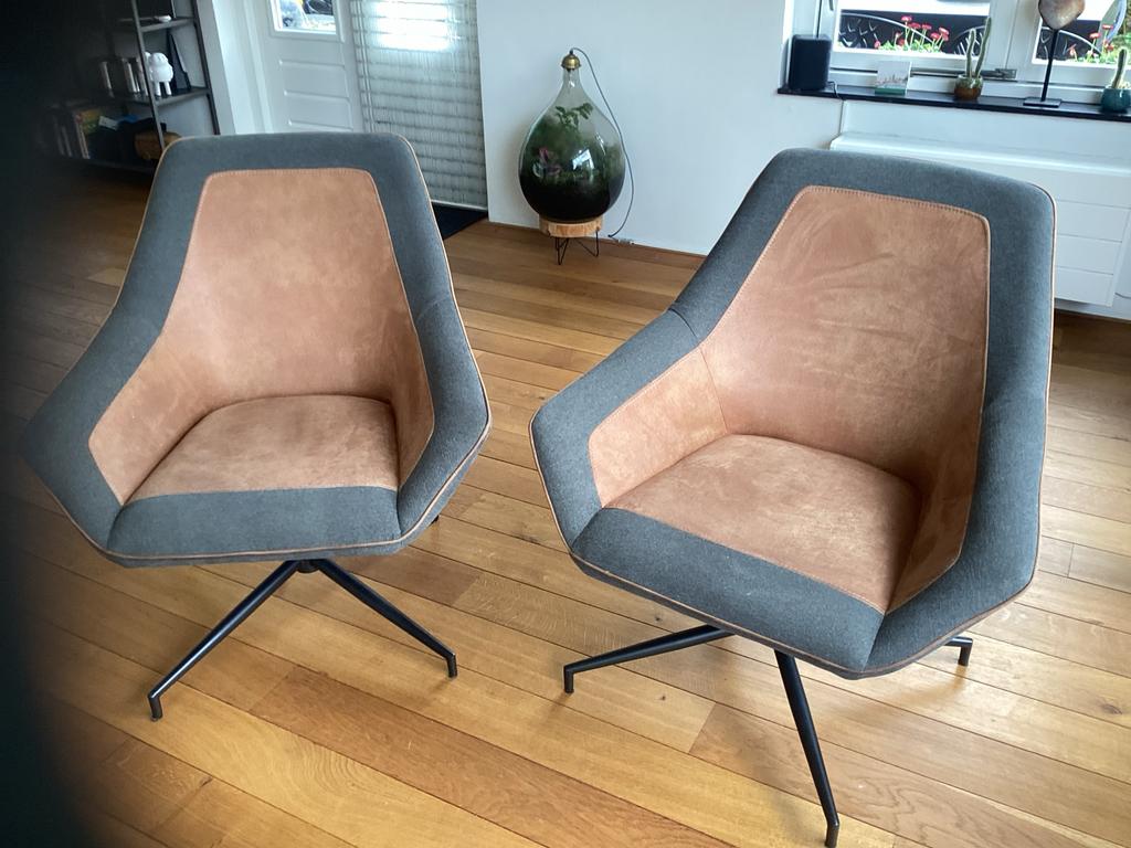 2 Draaifauteuils Xooon Jim in nieuwstaat, Ophalen, Zo goed als nieuw, 75 tot 100 cm