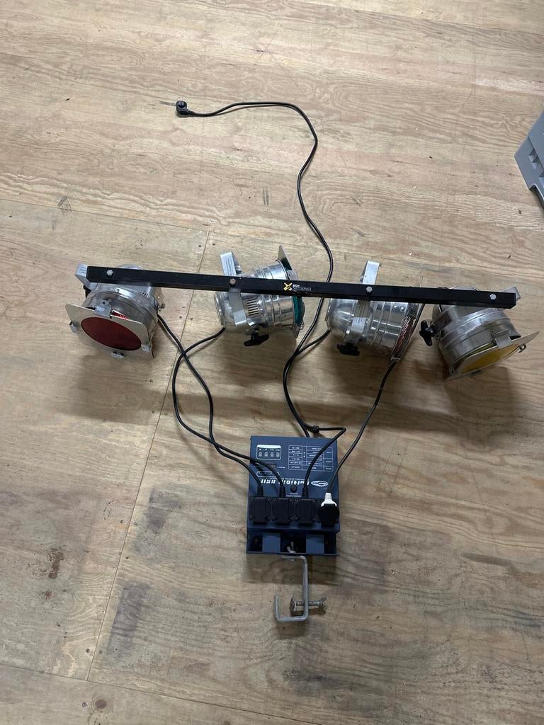 Mooie lichtset met multidim 2 keer, Muziek en Instrumenten, Licht en Laser, Ophalen, Zo goed als nieuw, Licht, Kleur