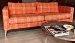 Ikea oranje / witte HOES ‘Husie’ voor 3-zitsbank Karlstadt, Gebruikt, 150 tot 200 cm, Driepersoons, 75 tot 100 cm
