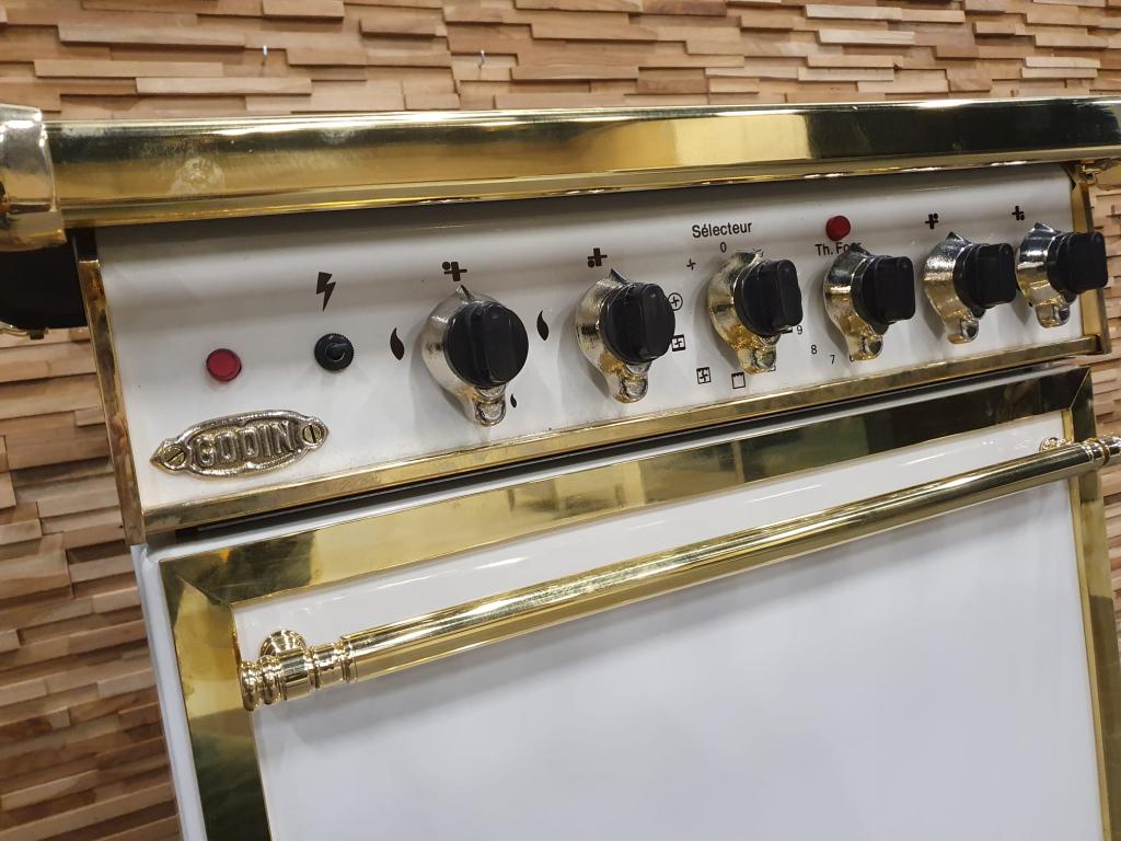 🔥Luxe Godin Fornuis 60/78/88cm crème / ivoor wit 1 oven, Witgoed en Apparatuur, Niet ingevuld, 60 cm of meer, Niet ingevuld, Zo goed als nieuw