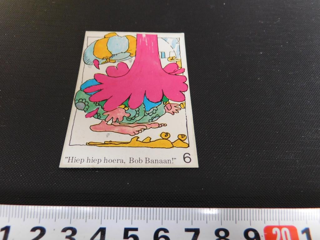 sticker strip dole bananen - hiep hiep hoera bob banaan, Ophalen, Zo goed als nieuw