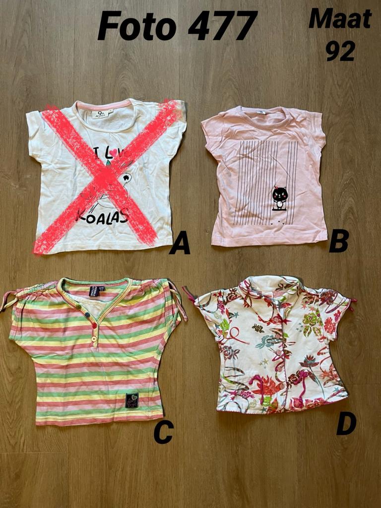 Shirt meisje maat 92 *foto 477*, Kinderen en Baby's, Kinderkleding | Maat 92, Ophalen of Verzenden, Zo goed als nieuw, Meisje