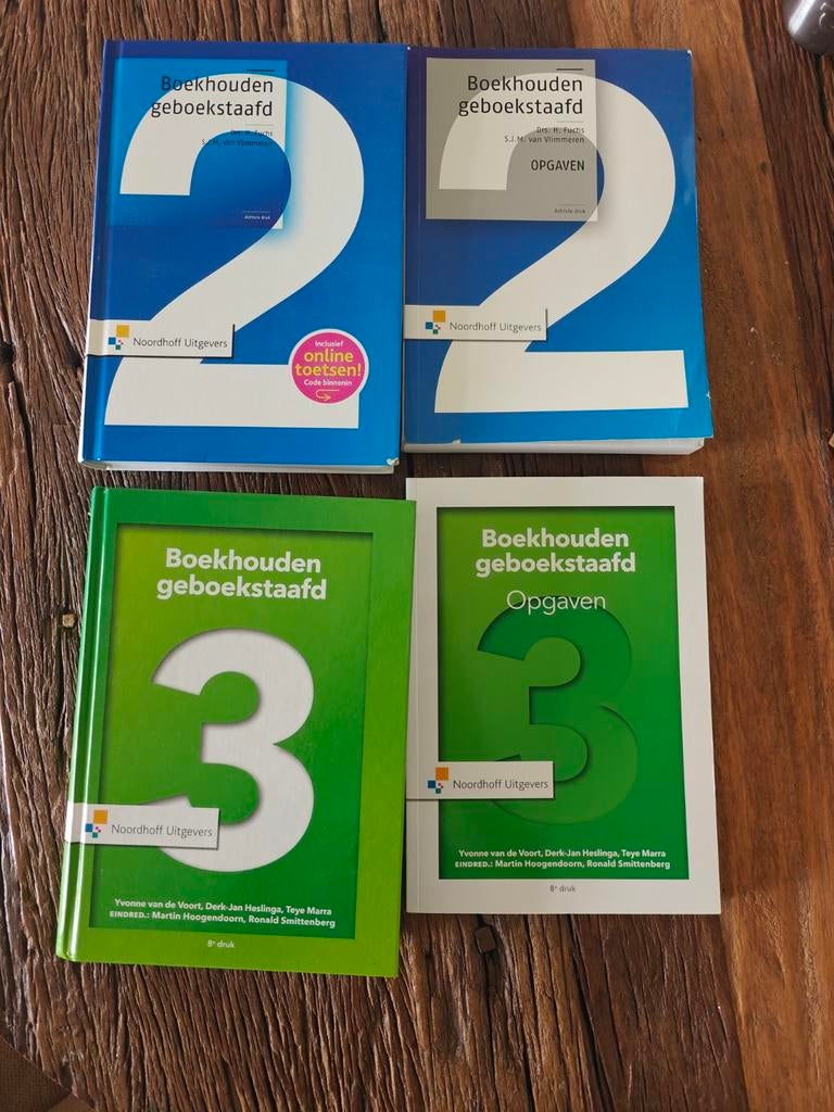 Boekhouden Geboekstaafd 2 & 3, 8e druk (incl. opgaven), Verzenden, Beta, Zo goed als nieuw, HBO