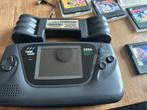 Sega Game Gear + 10 spellen + Power Grip, Spelcomputers en Games, Games | Sega, Gebruikt, Game Gear, 1 speler, Vanaf 3 jaar