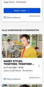 2x Harry Styles Tickets VIP Disco Pit 'KISS Package', Twee personen, Mei