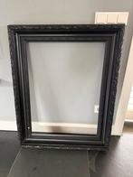 Originele Barok lijst zwart antiek, Ophalen, Gebruikt, 75 tot 100 cm, 75 cm of meer