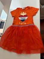 Oranje Koningsdag jurk maat 122-128 met tule rok, Ophalen, Zo goed als nieuw, Meisje