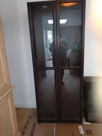 Billy boekenkast zwartbruin met lampjes en 5 planken, Ophalen