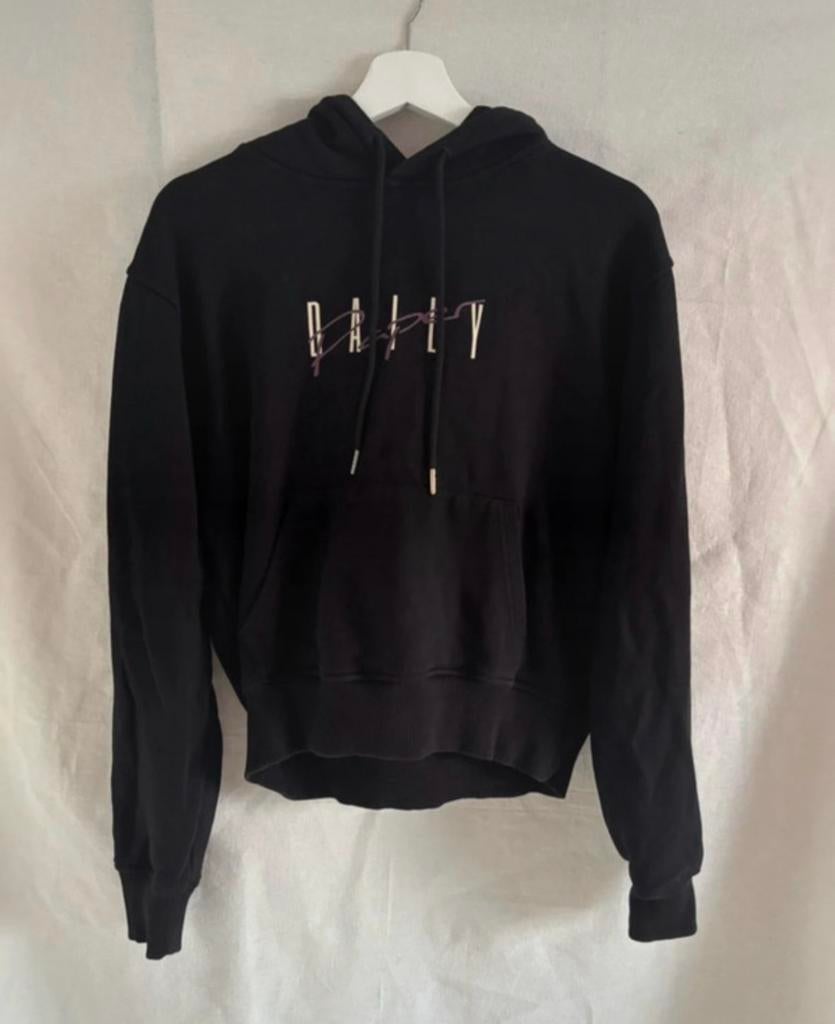 Daily Paper hoodie met logo, Ophalen of Verzenden, Zo goed als nieuw, Maat 42/44 (L), Zwart