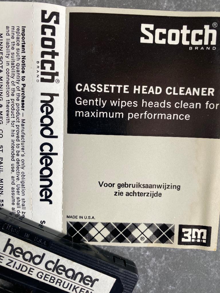 Cassette Head Cleaner, Cd's en Dvd's, Cassettebandjes, Verzenden, Overige genres, 1 bandje, Zo goed als nieuw