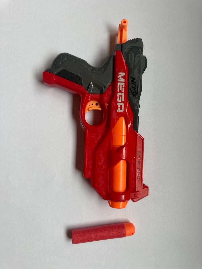 Nerf Mega Hotshock Blaster - Compacte en Krachtige Nerf, Ophalen of Verzenden, Gebruikt