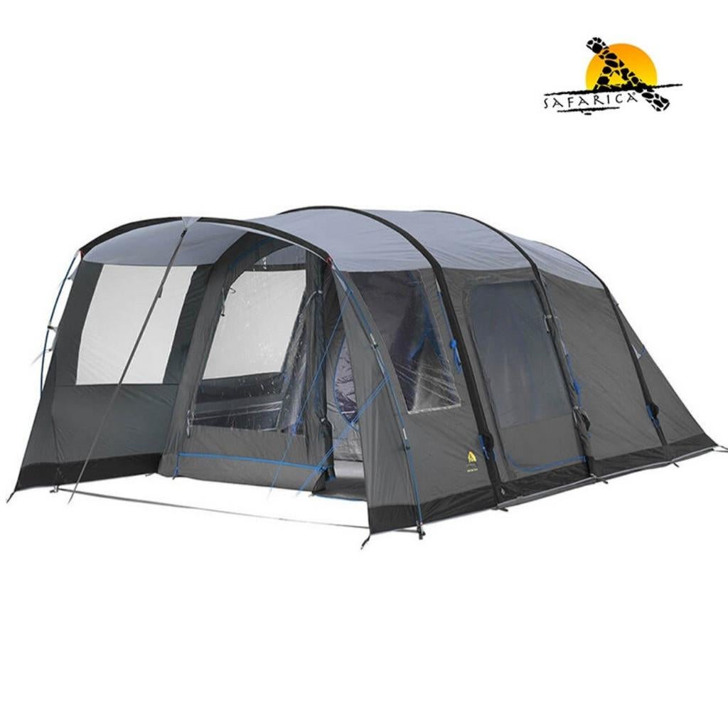 Safarica Lake Tahoe 4-persoons tunneltent met voortent, Ophalen of Verzenden, Gebruikt, Tot en met 4