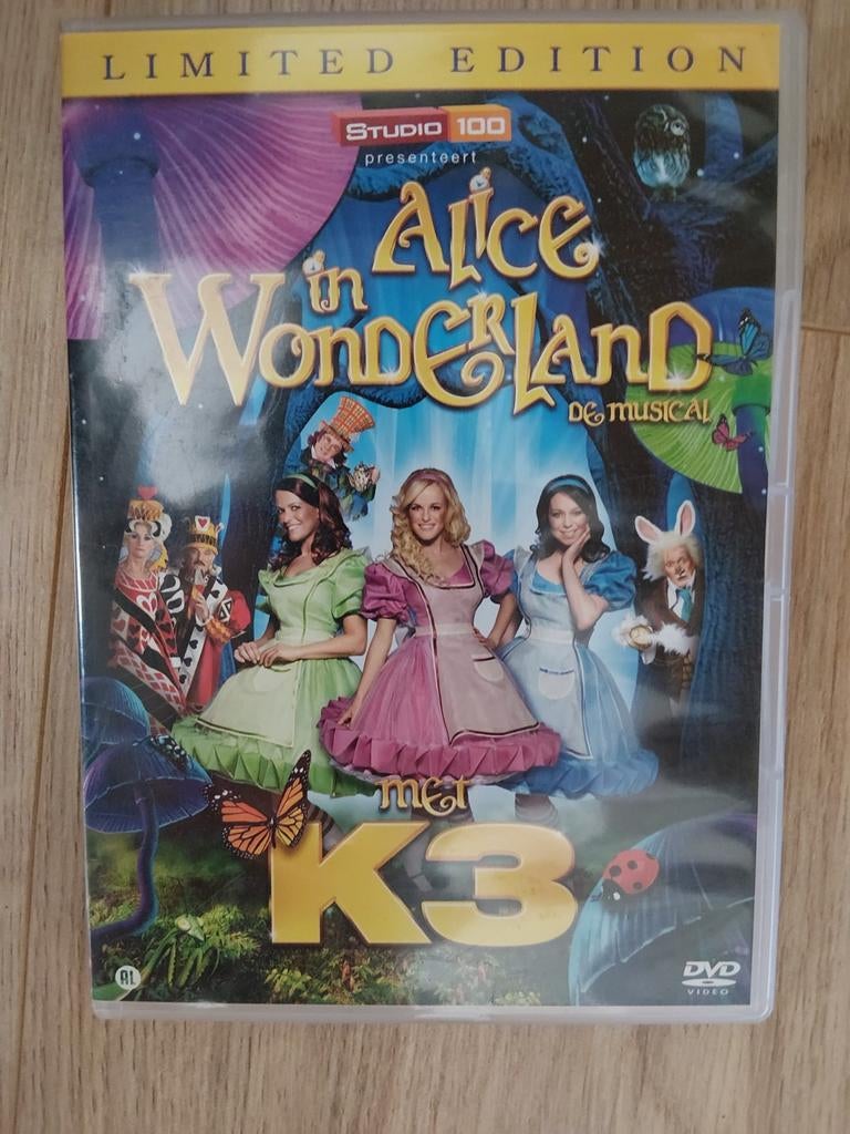 K3 Alice in Wonderland DVD Limited Edition gratis, Avontuur, Gebruikt, Alle leeftijden, Ophalen of Verzenden