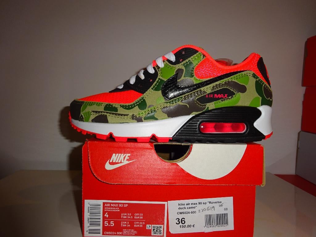 Nike Air Max 90 SP Reverse Duck Camo Maat 36, Overige kleuren, Nike, Nieuw, Ophalen of Verzenden