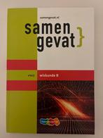 Samengevat VWO Wiskunde B - ThiemeMeulenhoff, Ophalen of Verzenden, Beta, Zo goed als nieuw