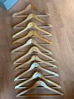10x Houten Broekhangers - Ruimtebesparend voor 2 Kledingstuk, Kleding | Dames, Kledinghangers, Ophalen, Zo goed als nieuw, Hout