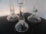 Art Deco set Kandelaars Boheems, Ophalen of Verzenden, Glas