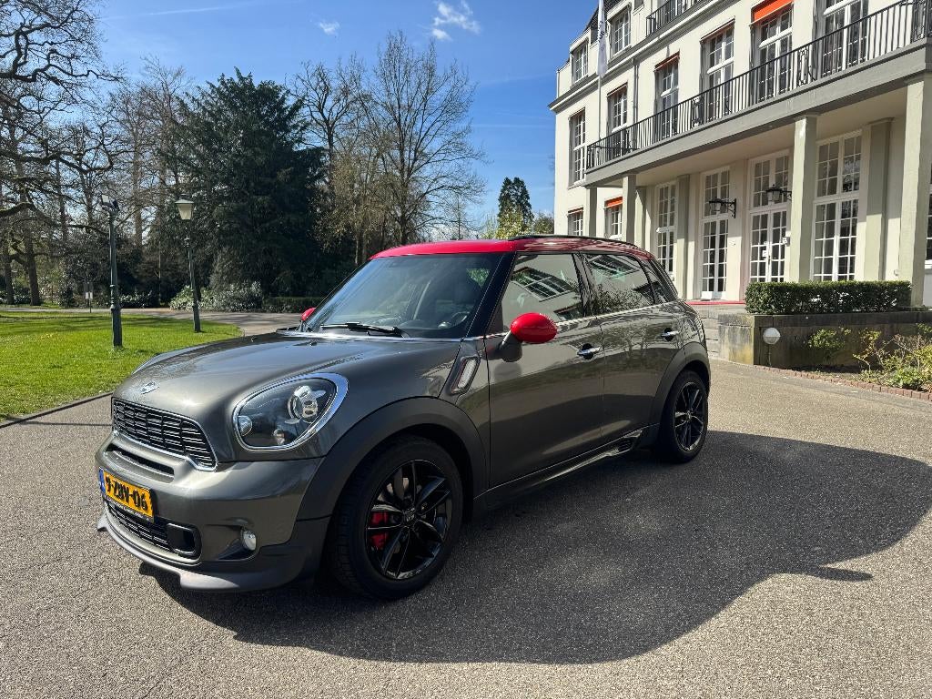 Mini Countryman 1.6 John Cooper Works, Zwart, Leder, 75 €/maand, Vierwielaandrijving