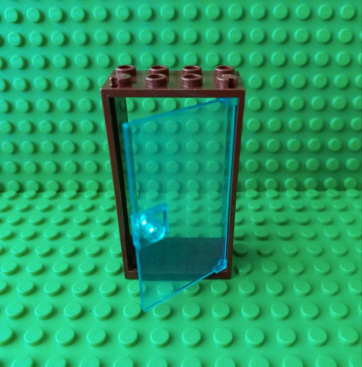 LEGO Deur met Ruit - Bruin, Kinderen en Baby's, Speelgoed | Duplo en Lego, Gebruikt, Ophalen of Verzenden