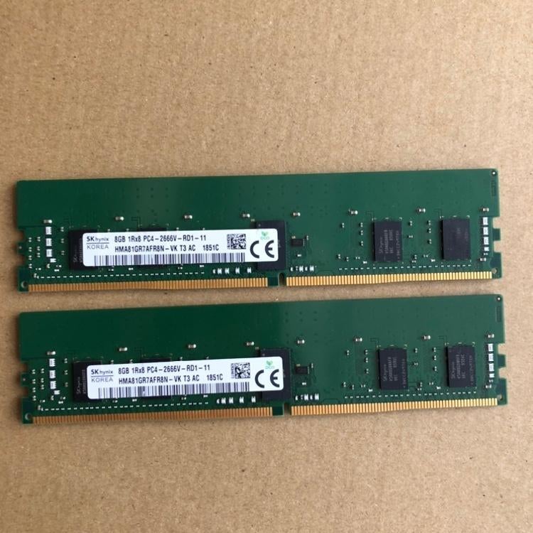 SK Hynix 16GB (2x8GB) DDR4 ECC RDIMM 2666MHz, Gebruikt, Server, Ophalen of Verzenden, 16 GB
