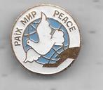 VREDES DUIF DUIVEN VOGEL BROCHE SPELD, Verzenden, Gebruikt, Dier of Natuur, Speldje of Pin