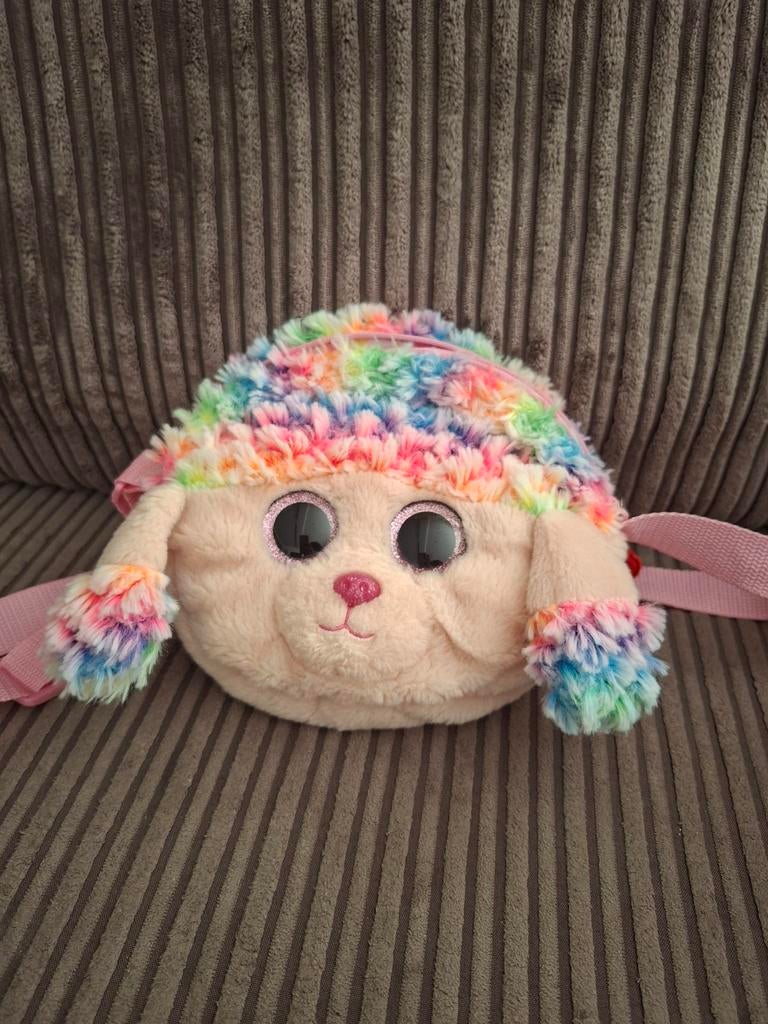 Ty tasje poedel, regenboogkleuren, goede staat, Gebruikt, Meerkleurig, Klein (minder dan 20 cm), Ty
