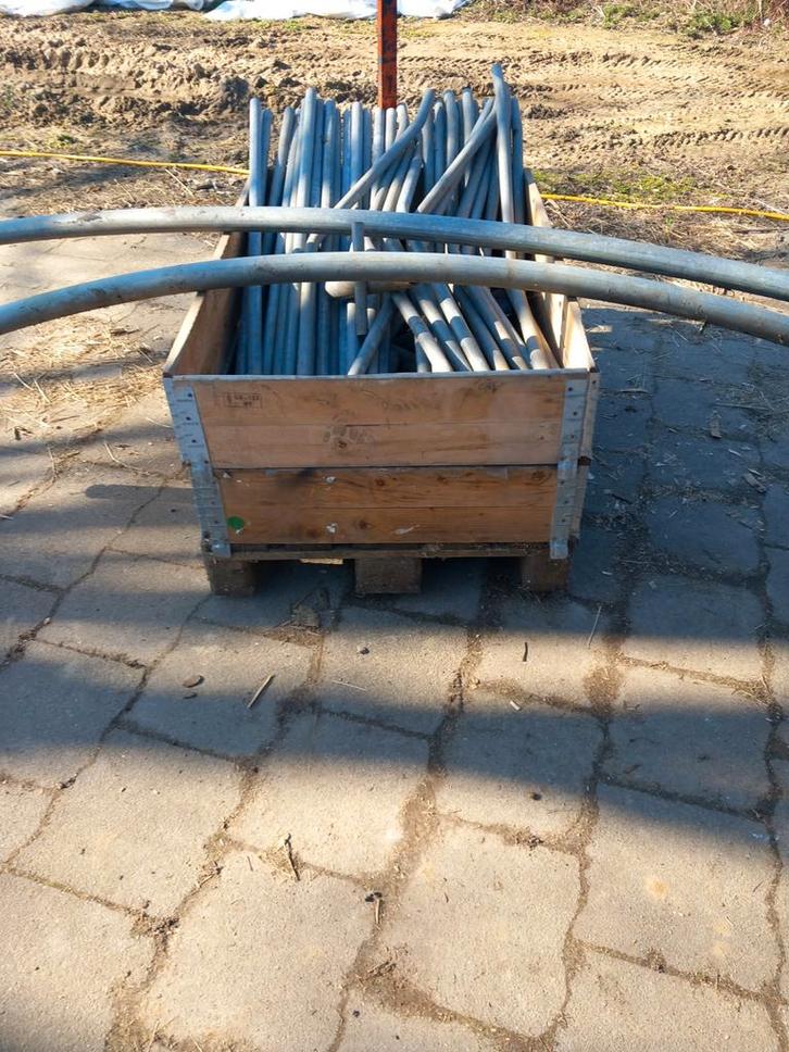 Tunnelkas / Foliekas constructie (buizen) 9 x 10 m, Tuin en Terras, Overige Tuin en Terras, Gebruikt, Ophalen of Verzenden