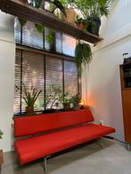 Rode vintage Martin visser slaapbank - nieuwe vd ploeg wol, Ophalen, Vintage slaapbank martin visser, Tweepersoons, 75 tot 100 cm