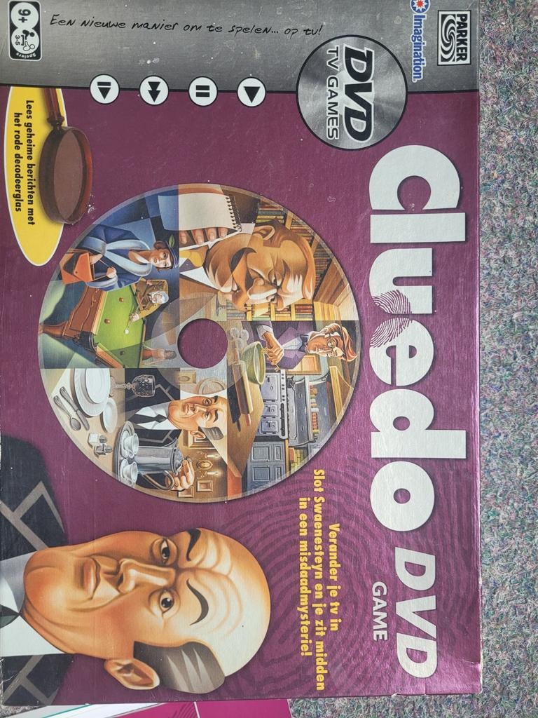Cluedo DVD Game - Bordspel met interactieve DVD, Vijf spelers of meer, Ophalen of Verzenden, Gebruikt, Parker