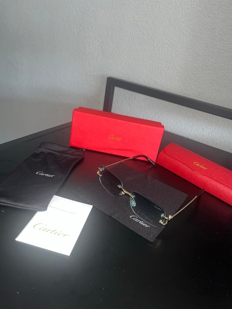 Cartier bril (licht groen), Overige merken, Gebruikt, Ophalen of Verzenden, Groen