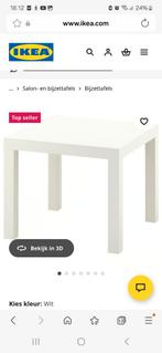 2 IKEA LACK bijzettafels wit, Huis en Inrichting, Tafels | Bijzettafels, Ophalen, Minder dan 45 cm, Vierkant, 55 tot 75 cm