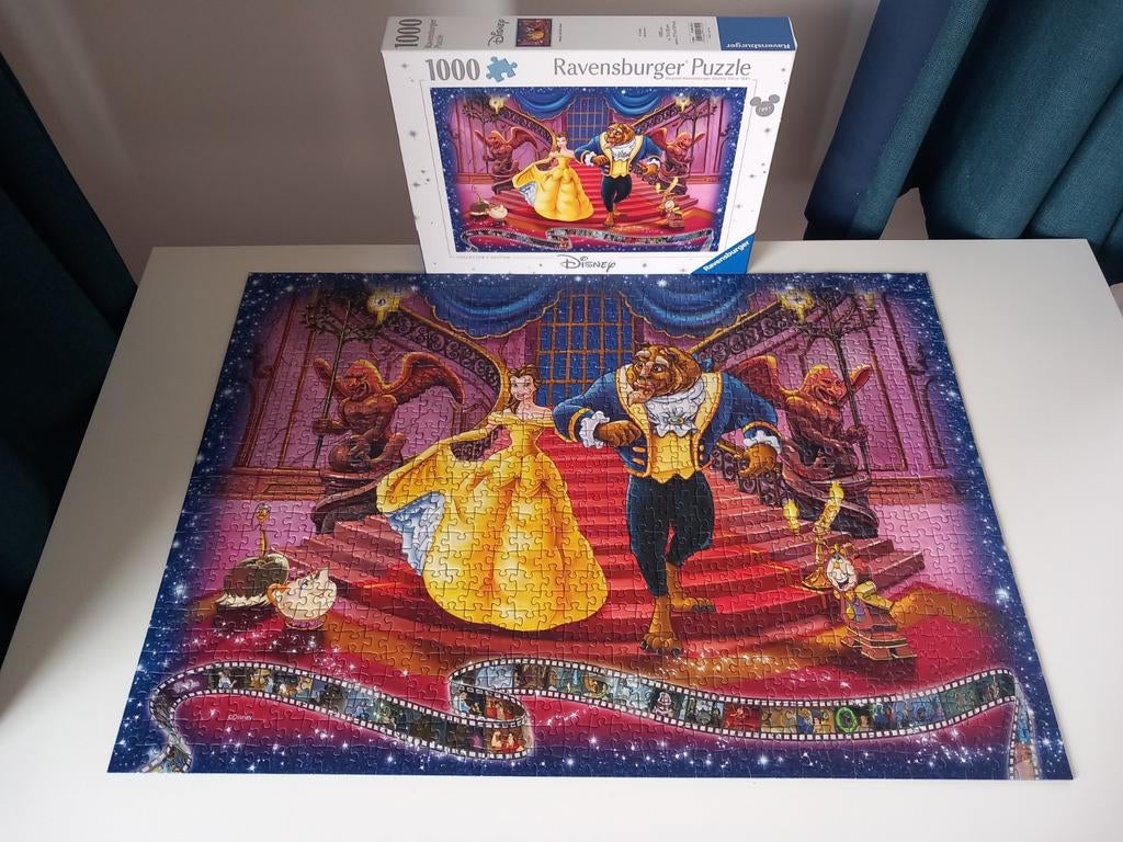Ravensburger Belle en het beest, 1000 stukjes., Verzamelen, Posters, Overige onderwerpen, A1 t/m A3, Ophalen of Verzenden