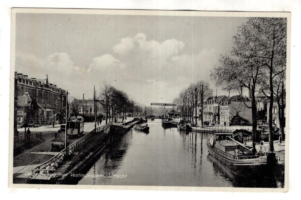Utrecht Tram  Militair Kazerne  Leidscheweg, Verzenden, 1920 tot 1940, Ongelopen, Utrecht