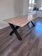 Eettafel 220x100, Ophalen, Gebruikt, 200 cm of meer, 50 tot 100 cm