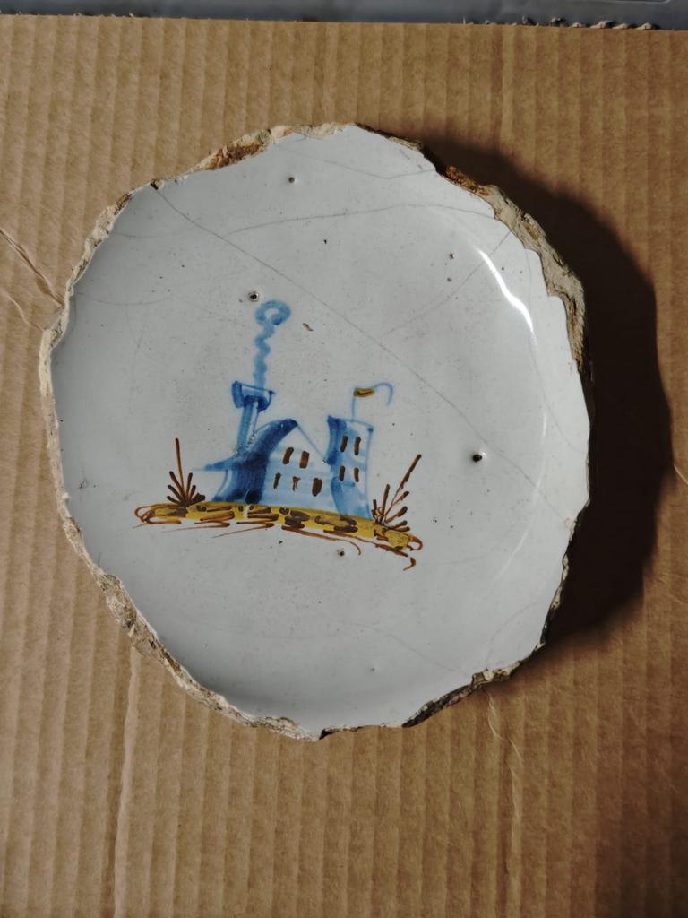 Antieke scherf Willem Verstraete Haarlem, begin 17e eeuw, Antiek en Kunst, Ophalen