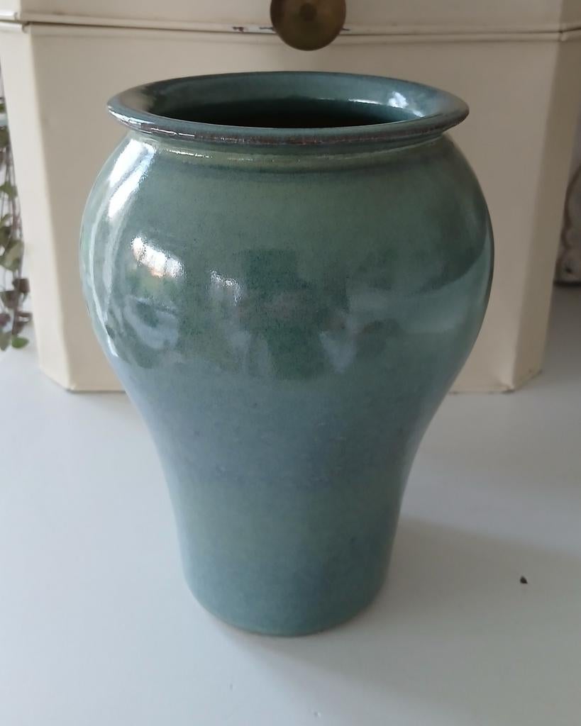 Gubbels Helden vaas groen-blauw, Ophalen of Verzenden