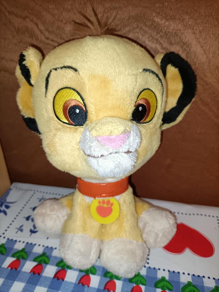 Simba knuffel Lion King Disney Nicotoy 24 cm groot, Ophalen of Verzenden, Zo goed als nieuw, Overige typen